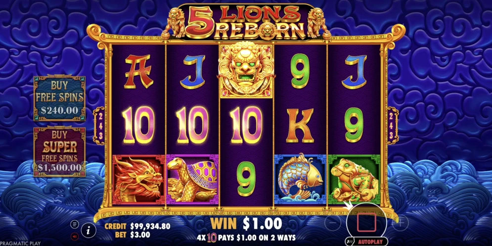 5 Lions Reborn Slot